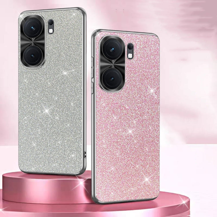 For vivo Y300 Pro Electroplated Glitter Powder Phone Case
