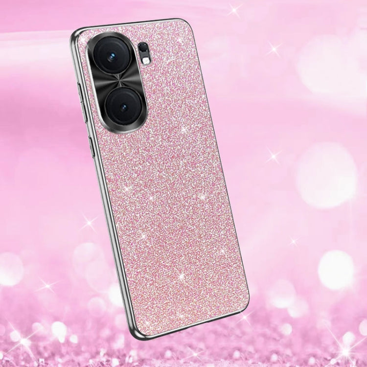 For vivo Y300 Pro Electroplated Glitter Powder Phone Case