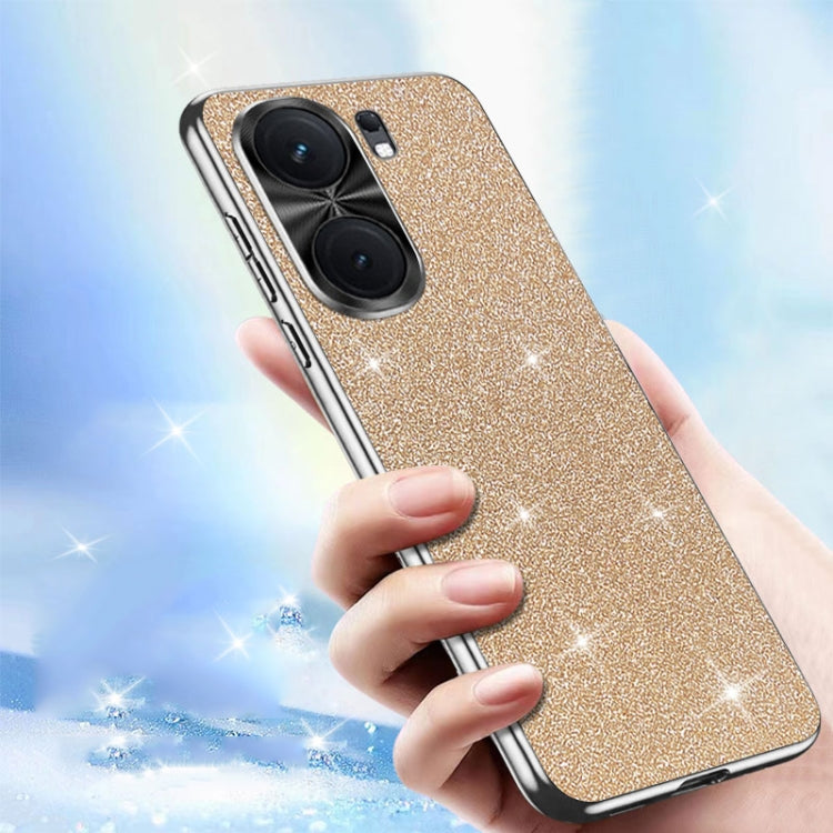 For vivo Y300 Pro Electroplated Glitter Powder Phone Case
