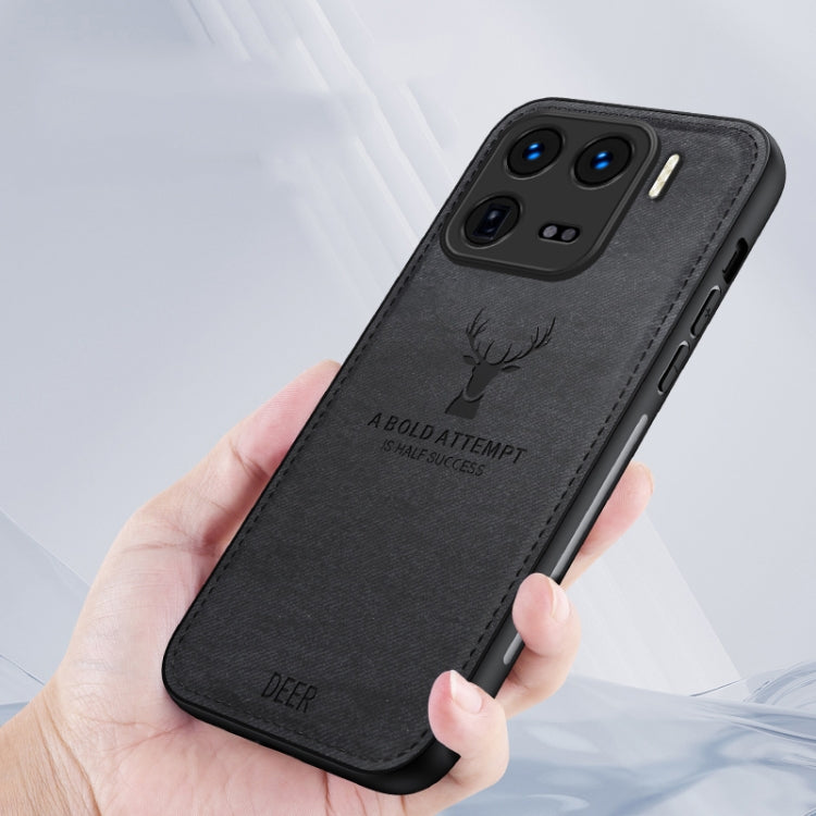 For Xiaomi 15 Deer Head Cloth Skin All-inclusive Phone Case