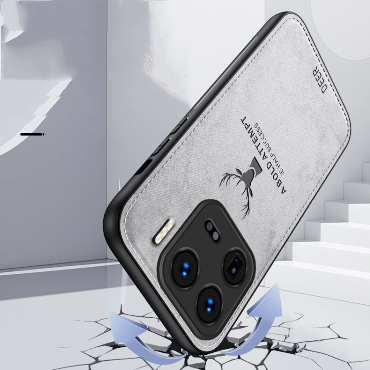 For Xiaomi 15 Deer Head Cloth Skin All-inclusive Phone Case