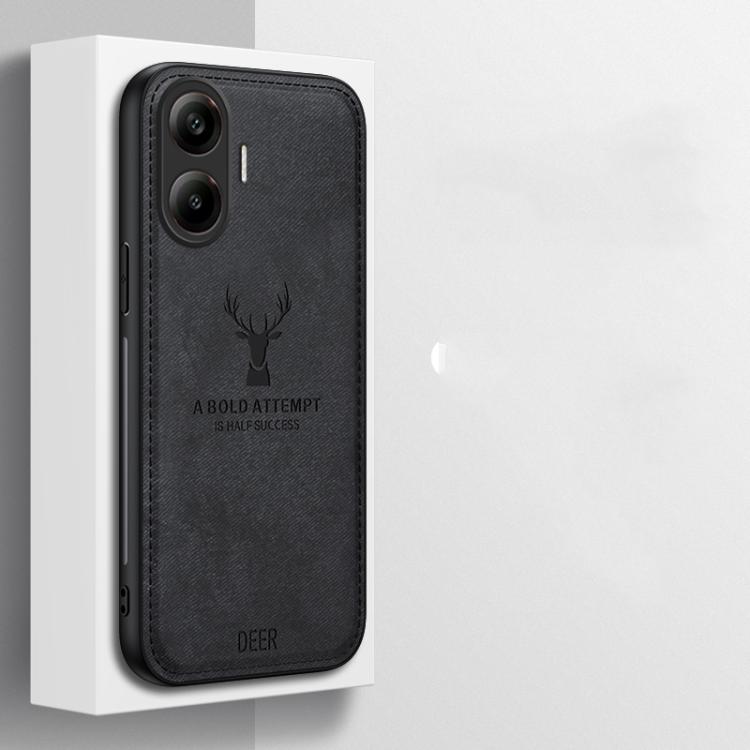 For Xiaomi Redmi Turbo 4 Pro Deer Head Cloth Skin All-inclusive Phone Case