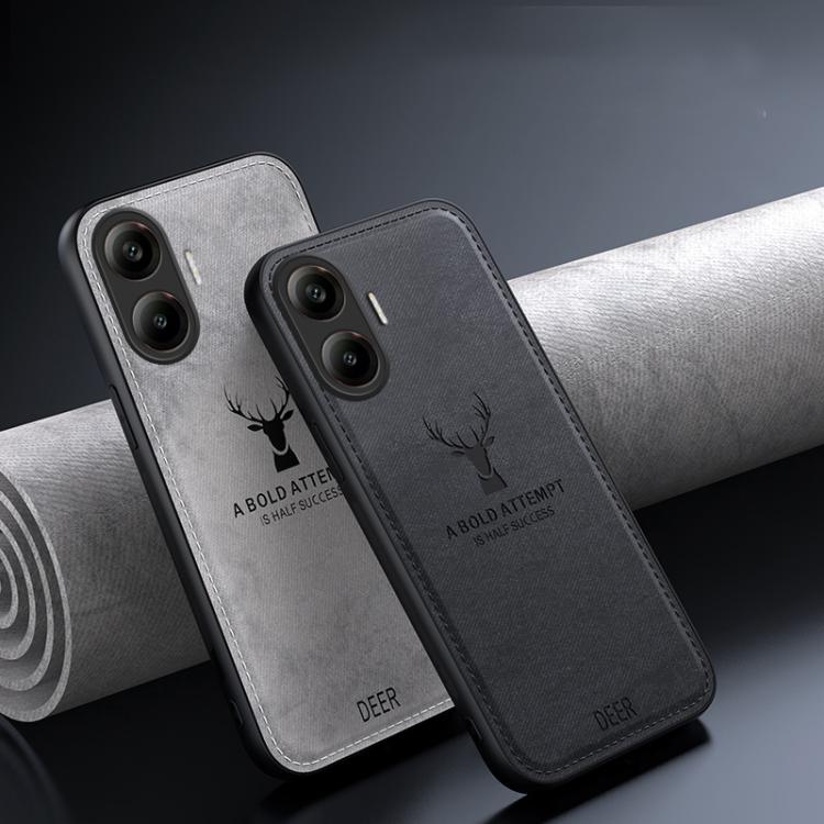 For Xiaomi Redmi Turbo 4 Pro Deer Head Cloth Skin All-inclusive Phone Case