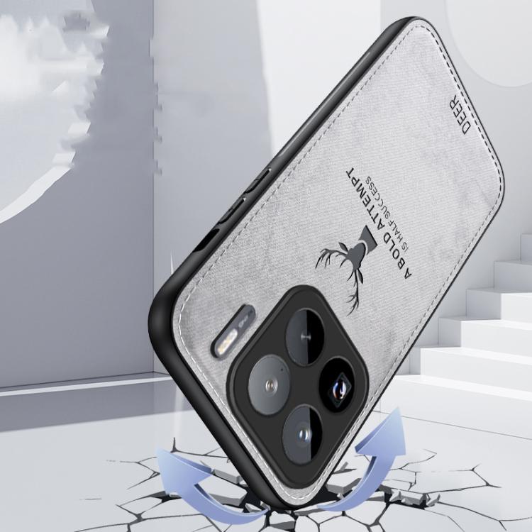 For Xiaomi 15S  Pro Deer Head Cloth Skin All-inclusive Phone Case