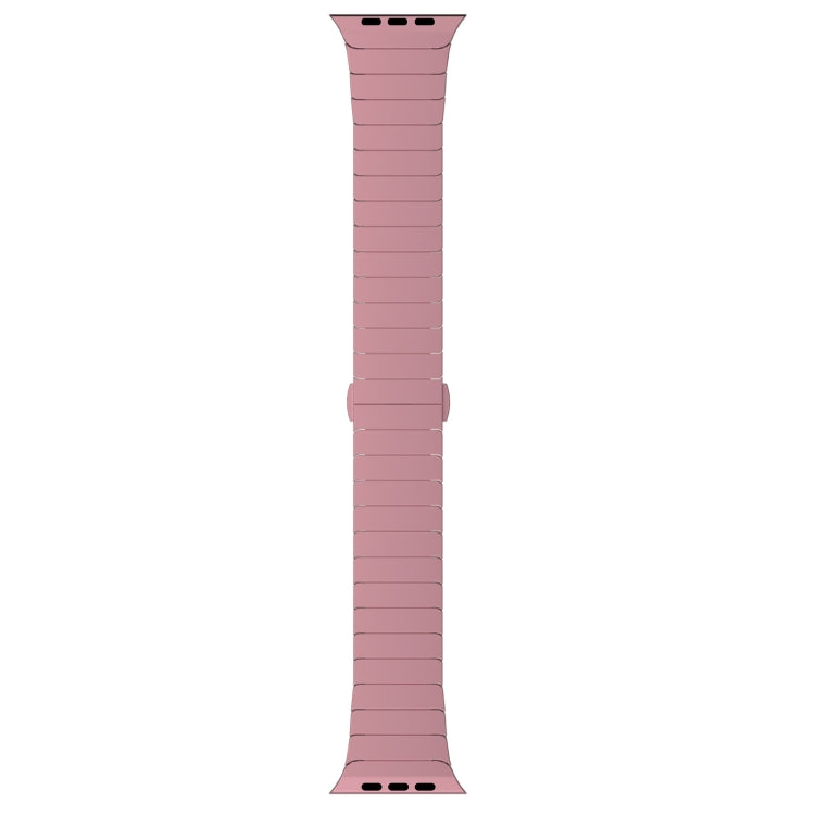 For Apple Watch Series 8 45mm One-bead Paint Alloy Butterfly Buckle Watch Band