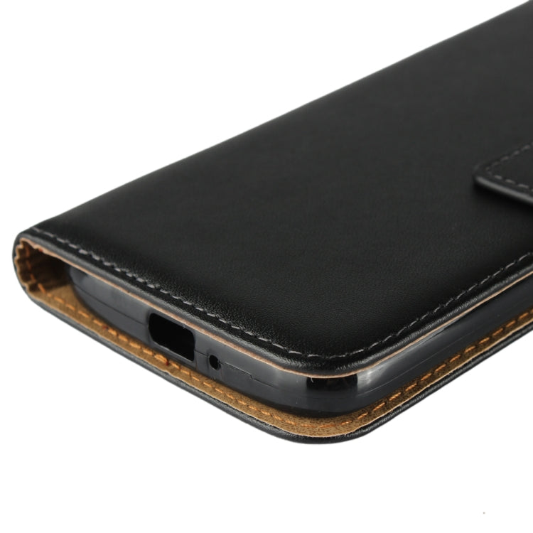 Leather Horizontal Flip Holster for Moto E5 Play ,with Magnetic Clasp and Bracket and Card Slot and Wallet(Black)