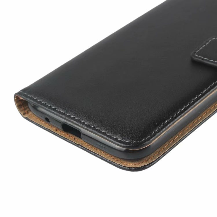 Leather Horizontal Flip Holster for Moto G7 Power ,with Magnetic Clasp and Bracket and Card Slot and Wallet(Black)