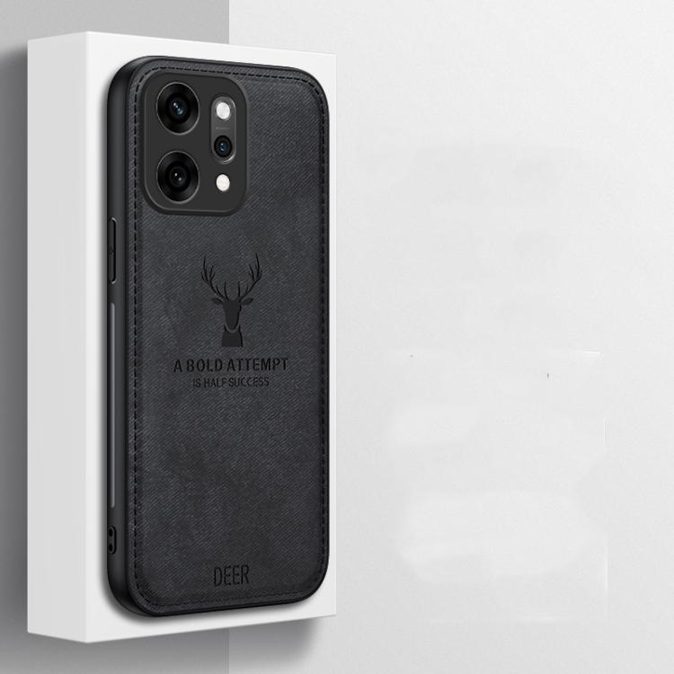 For OPPO Reno14 Pro Global Deer Head Cloth Skin All-inclusive Phone Case