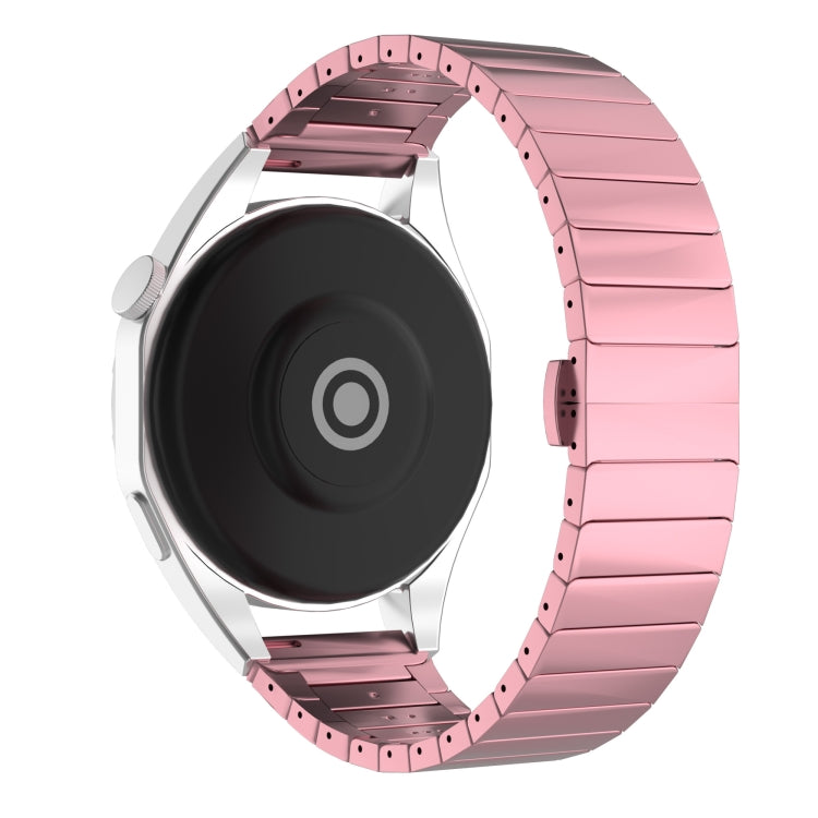 For Garmin Forerunner 265 22mm One Bead Paint Butterfly Buckle Alloy Watch Band