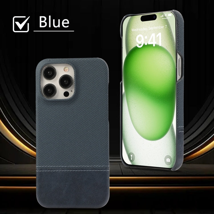 For iPhone 12 Stitching Cloth PU Shockproof Phone Case