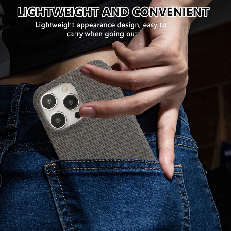 For iPhone 13 Stitching Cloth PU Shockproof Phone Case