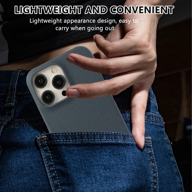 For iPhone 13 Pro Stitching Cloth PU Shockproof Phone Case