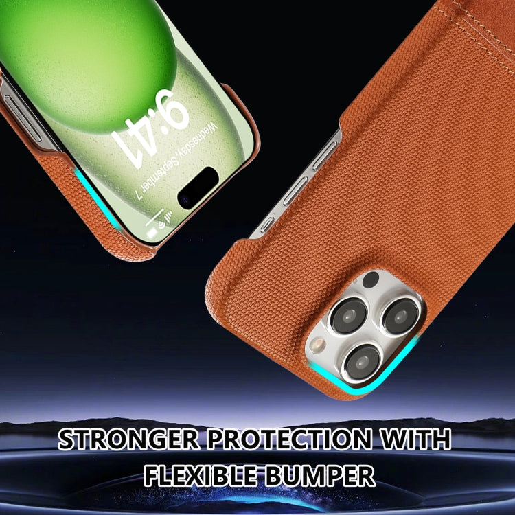 For iPhone 14 Plus Stitching Cloth PU Shockproof Phone Case