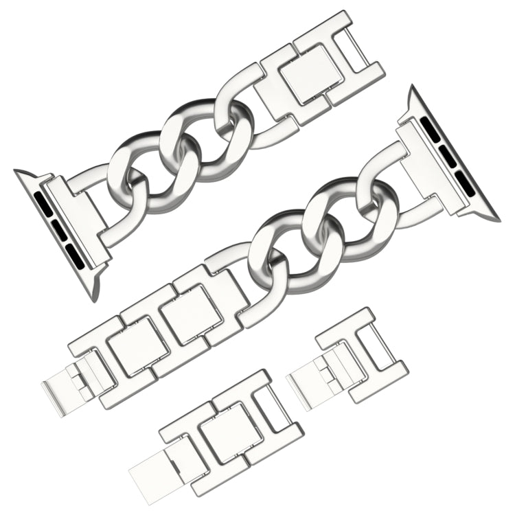 For Apple Watch Ultra 49mm Quick-Release Metal Chain Watch Band