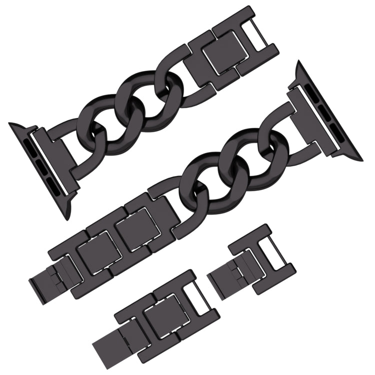For Apple Watch Series 4 44mm Quick-Release Metal Chain Watch Band