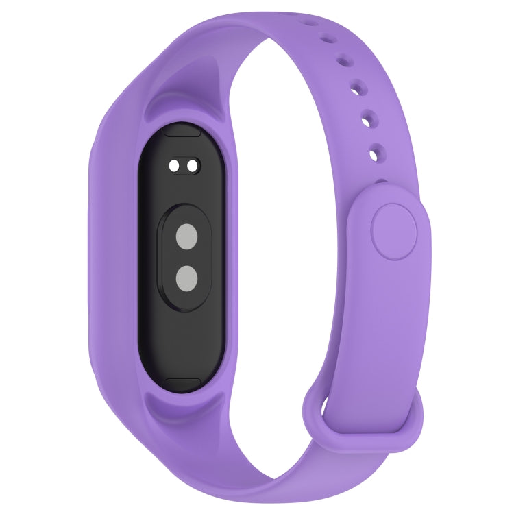 For Xiaomi Smart Band 9 / 9 NFC Solid Color Integrated Silicone Watch Band