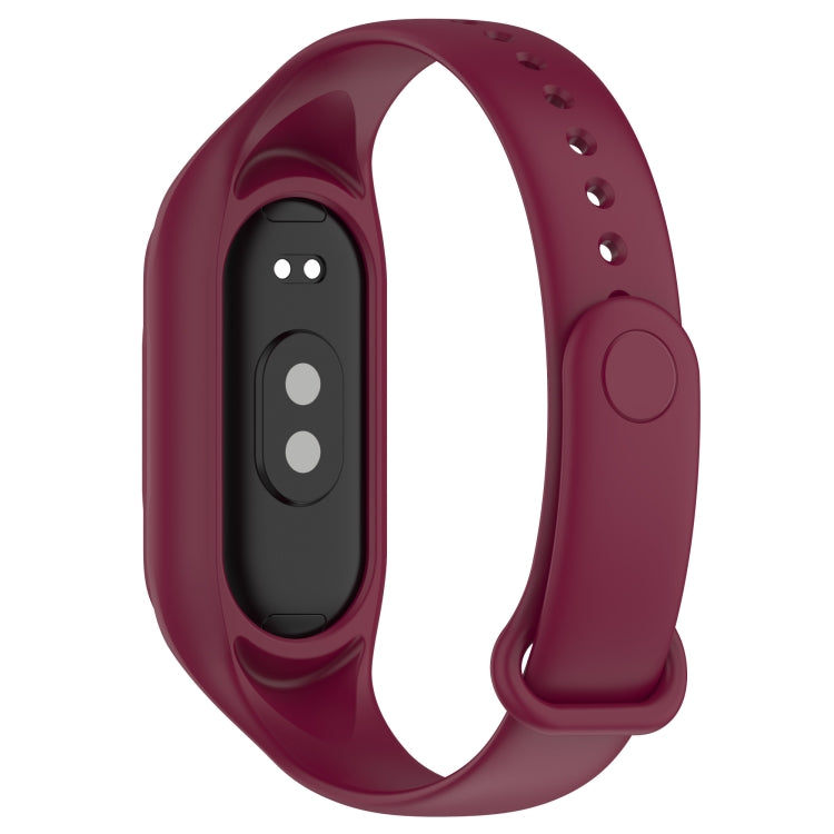 For Xiaomi Smart Band 9 / 9 NFC Solid Color Integrated Silicone Watch Band