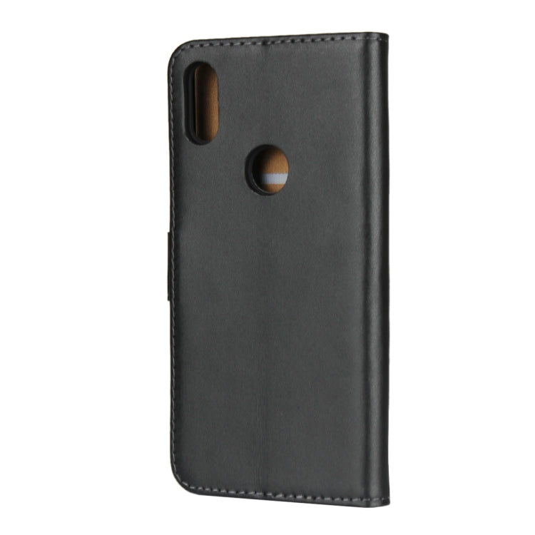 Leather Horizontal Flip Holster for Moto P30 Play ,with Magnetic Clasp and Bracket and Card Slot and Wallet(Black)