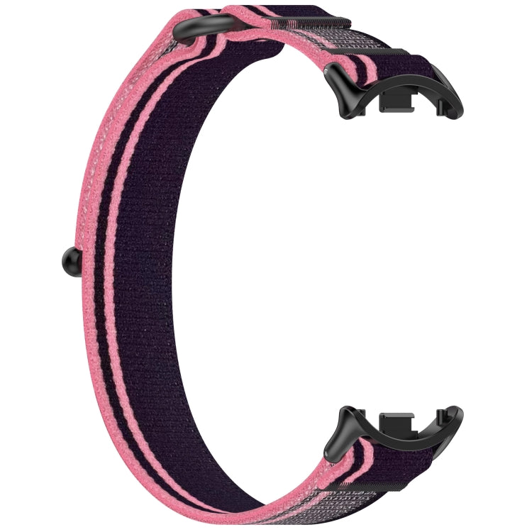 For Xiaomi Smart Band 9 NFC Loop Nylon Hook and Loop Fastener Watch Band