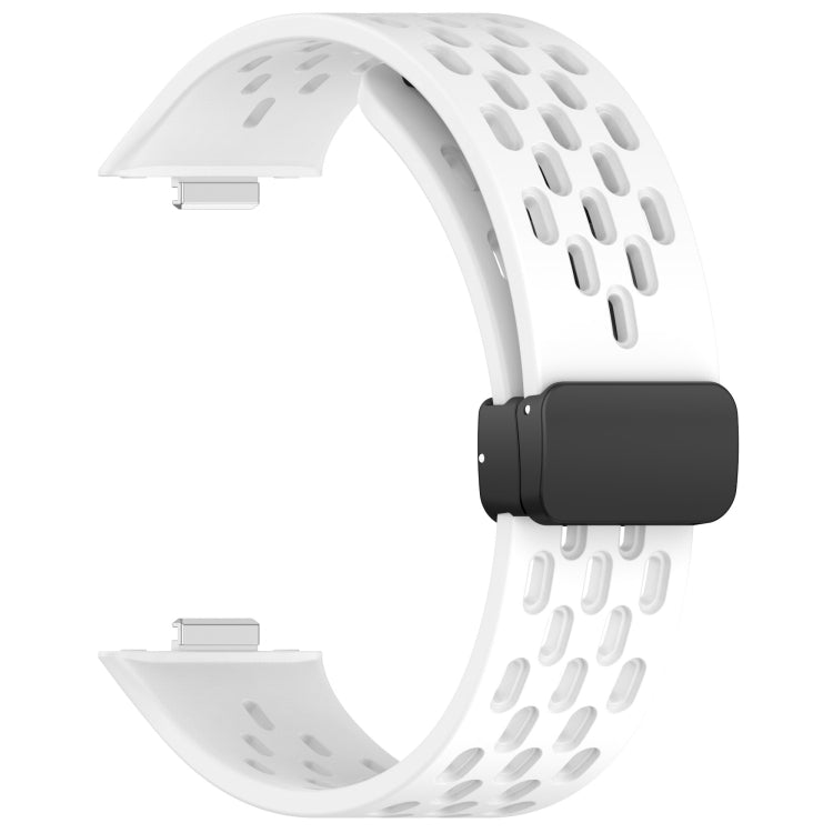 For Huawei Watch Fit4 / Fit4 Pro / Fit3 Folding Magnetic Buckle Silicone Watch Band