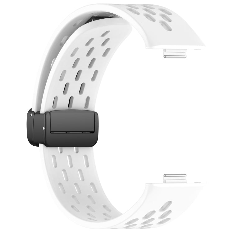 For Huawei Watch Fit4 / Fit4 Pro / Fit3 Folding Magnetic Buckle Silicone Watch Band