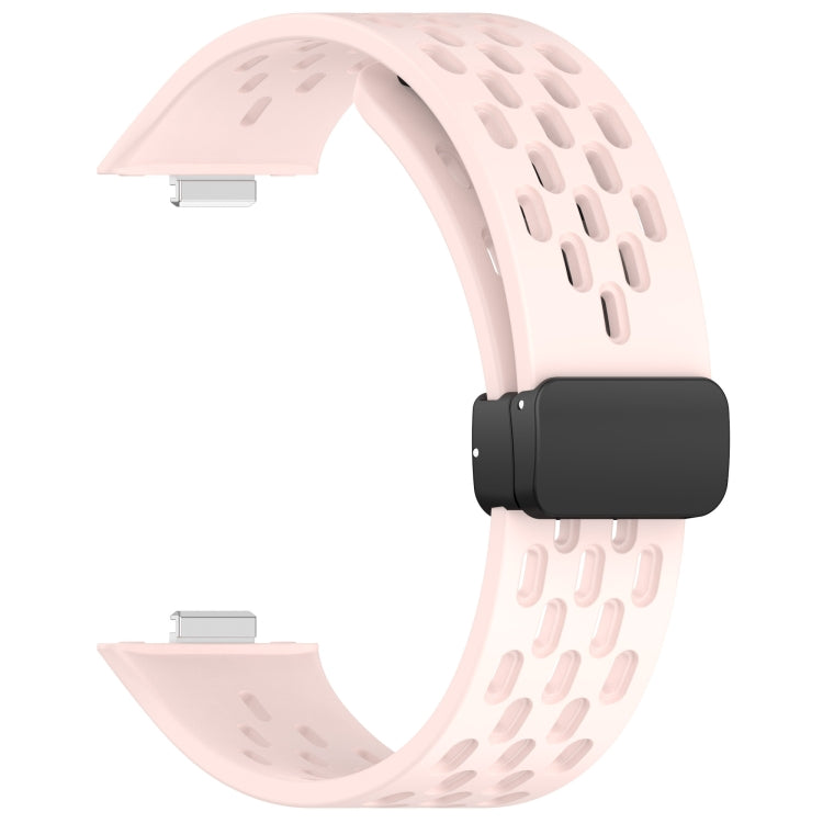 For Huawei Watch Fit4 / Fit4 Pro / Fit3 Folding Magnetic Buckle Silicone Watch Band