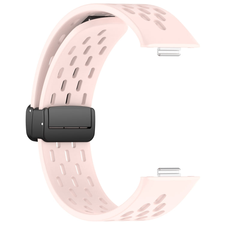 For Huawei Watch Fit4 / Fit4 Pro / Fit3 Folding Magnetic Buckle Silicone Watch Band