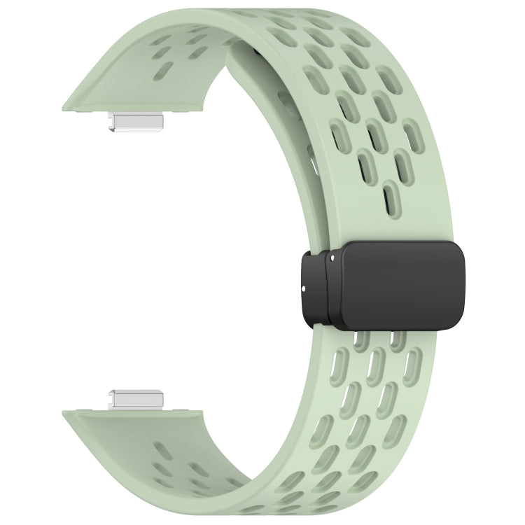 For Huawei Watch Fit4 / Fit4 Pro / Fit3 Folding Magnetic Buckle Silicone Watch Band