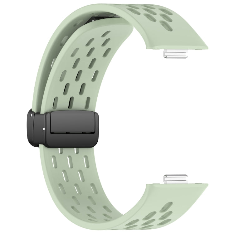 For Huawei Watch Fit4 / Fit4 Pro / Fit3 Folding Magnetic Buckle Silicone Watch Band