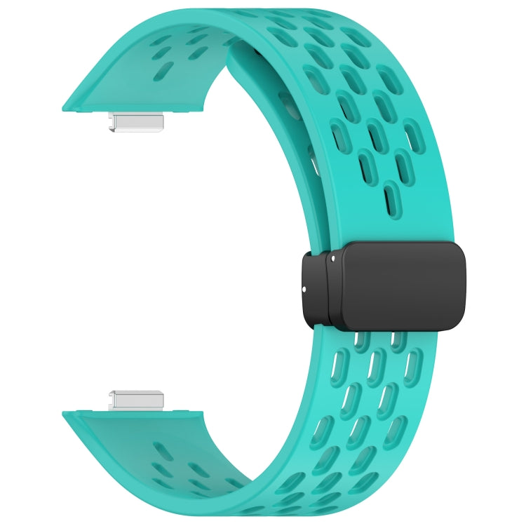 For Huawei Watch Fit4 / Fit4 Pro / Fit3 Folding Magnetic Buckle Silicone Watch Band