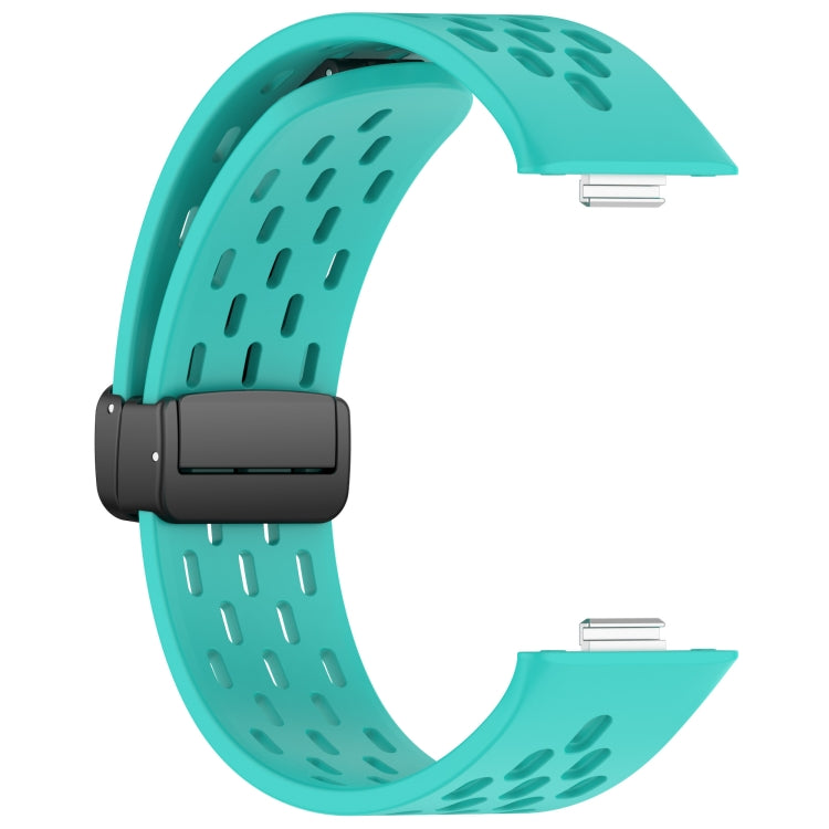 For Huawei Watch Fit4 / Fit4 Pro / Fit3 Folding Magnetic Buckle Silicone Watch Band