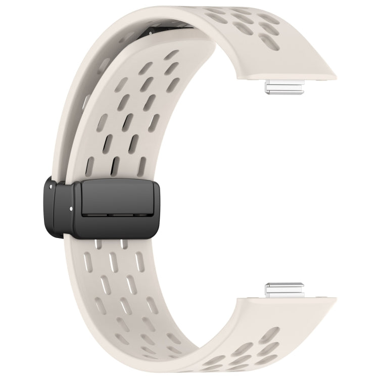 For Huawei Watch Fit4 / Fit4 Pro / Fit3 Folding Magnetic Buckle Silicone Watch Band