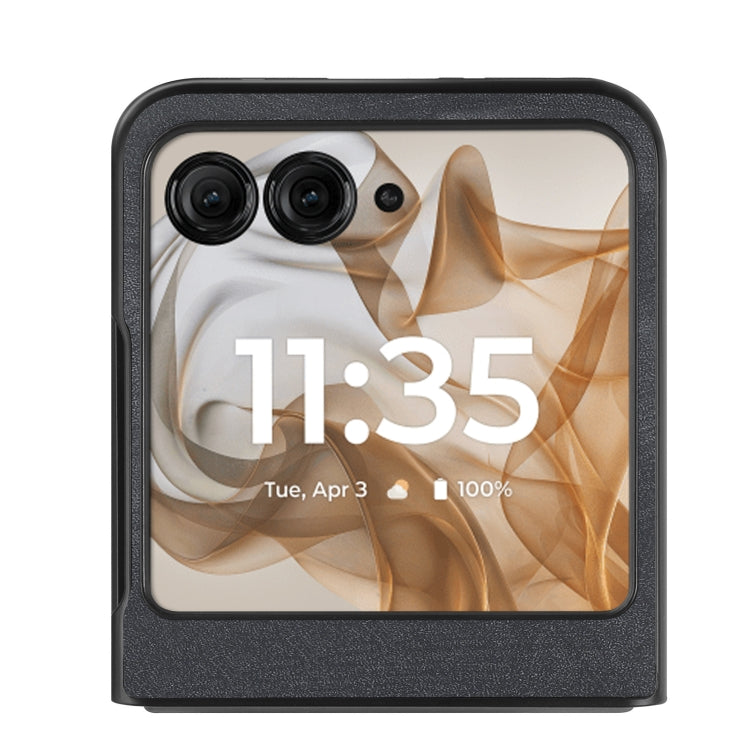 For Motorola Razr 50 Vintage Leather PC Back Cover Phone Case