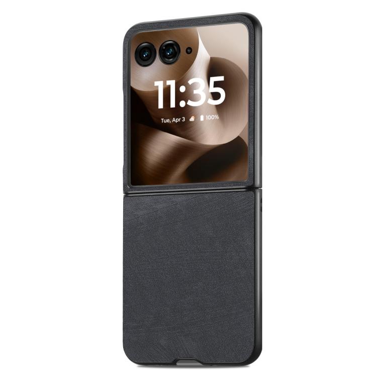 For Motorola Razr 60 Vintage Leather PC Back Cover Phone Case
