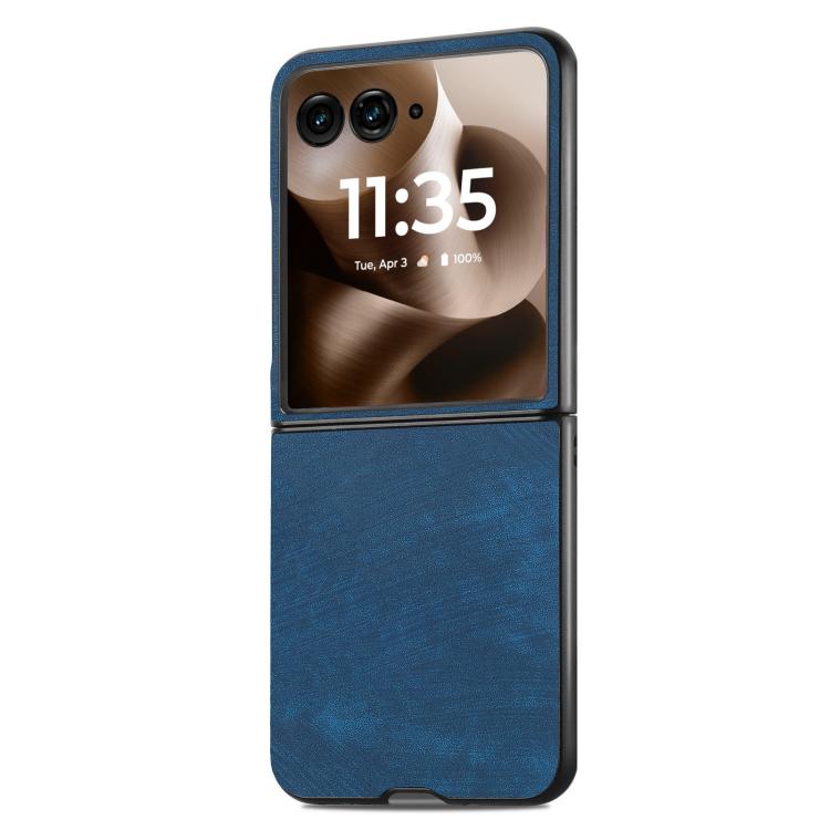 For Motorola Razr 60 Vintage Leather PC Back Cover Phone Case