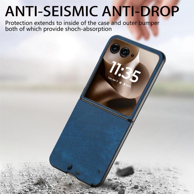 For Motorola Razr 60 Vintage Leather PC Back Cover Phone Case