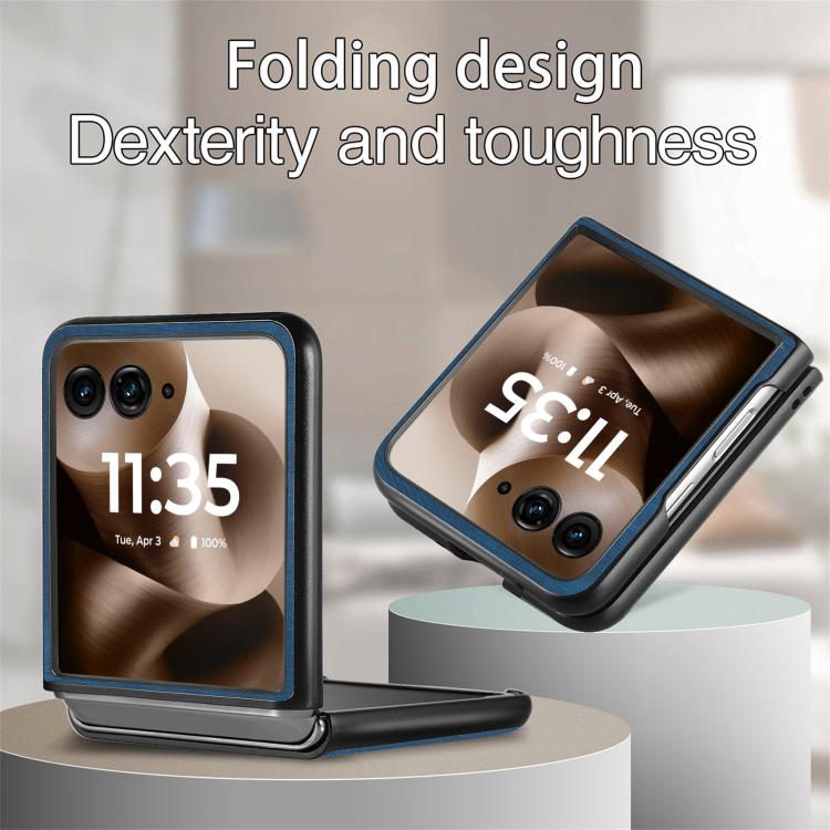 For Motorola Razr 60 Vintage Leather PC Back Cover Phone Case