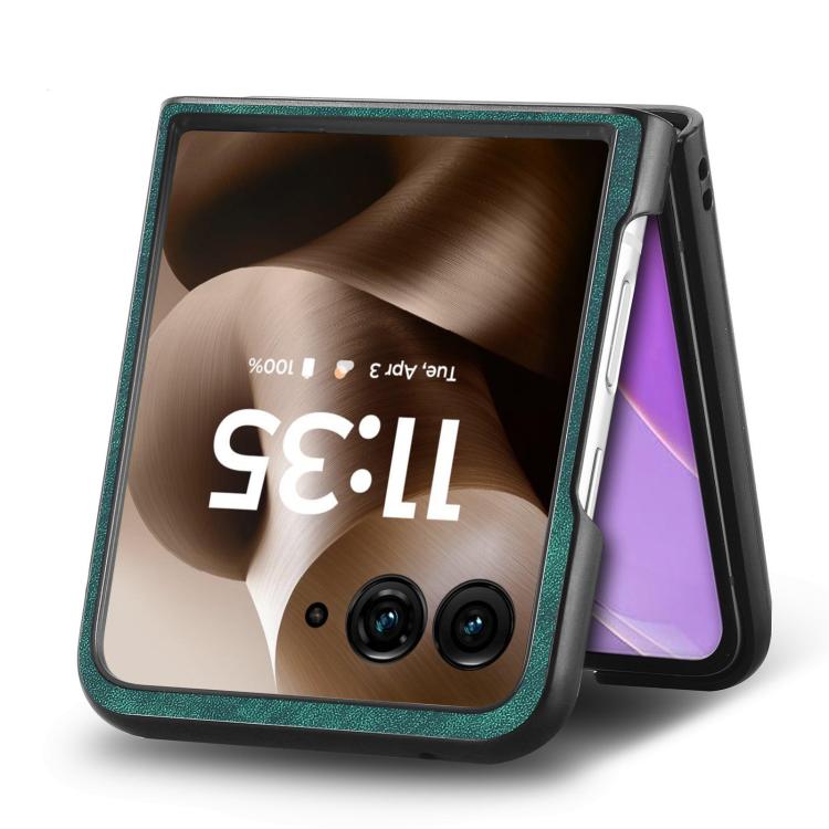 For Motorola Razr 60 Ultra Vintage Leather PC Back Cover Phone Case