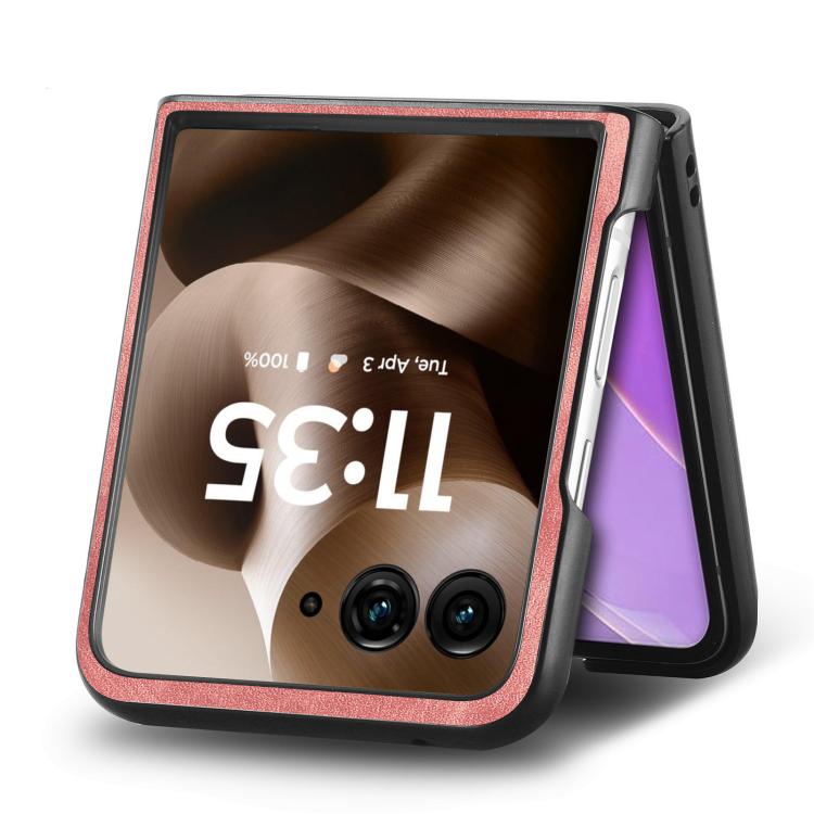 For Motorola Razr 60 Ultra Vintage Leather PC Back Cover Phone Case