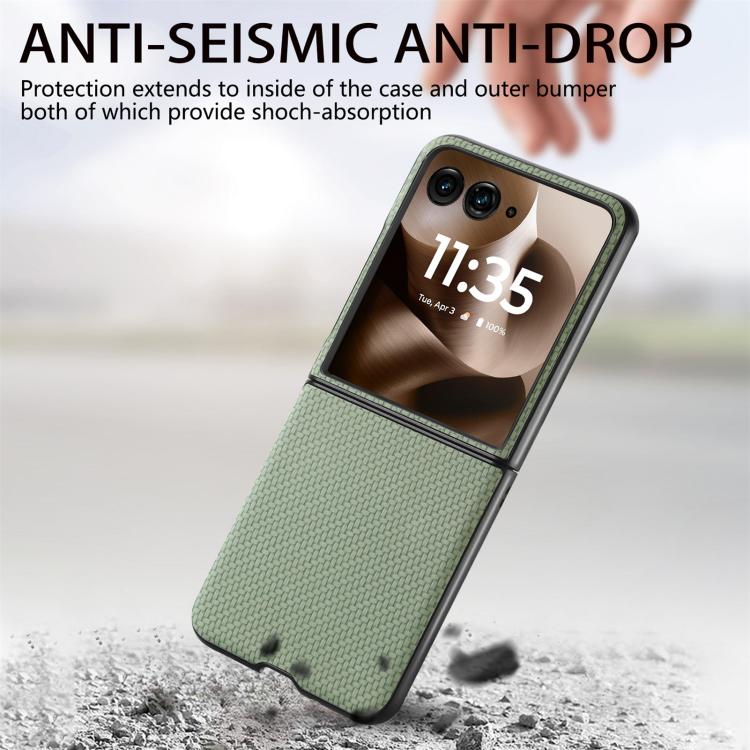 For Motorola Razr 60 Ultra Carbon Fiber Texture Leather Back Phone Case
