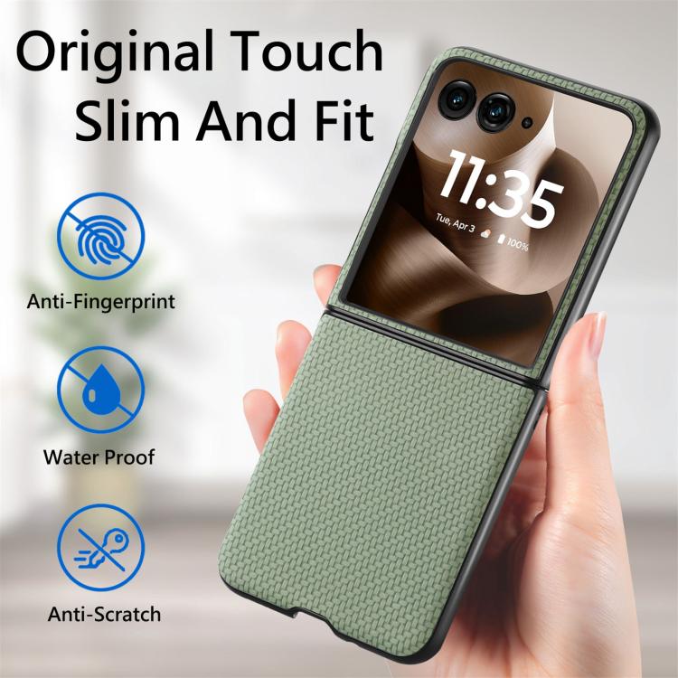 For Motorola Razr 60 Ultra Carbon Fiber Texture Leather Back Phone Case