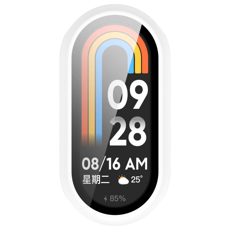 For Xiaomi Smart Band 9 NFC PC + Tempered Film Integrated Smooth Surface Watch Protective Case