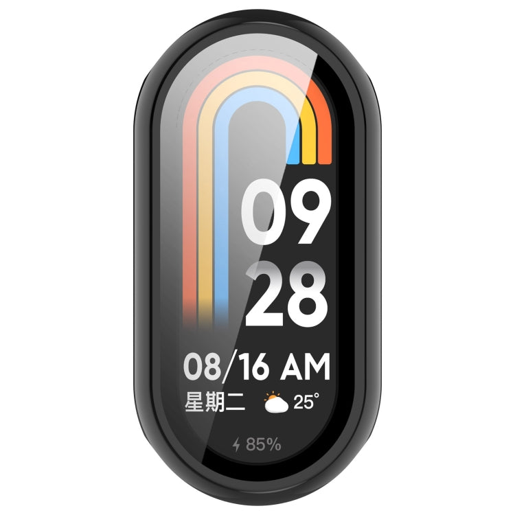 For Xiaomi Smart Band 9 NFC PC + Tempered Film Integrated Smooth Surface Watch Protective Case