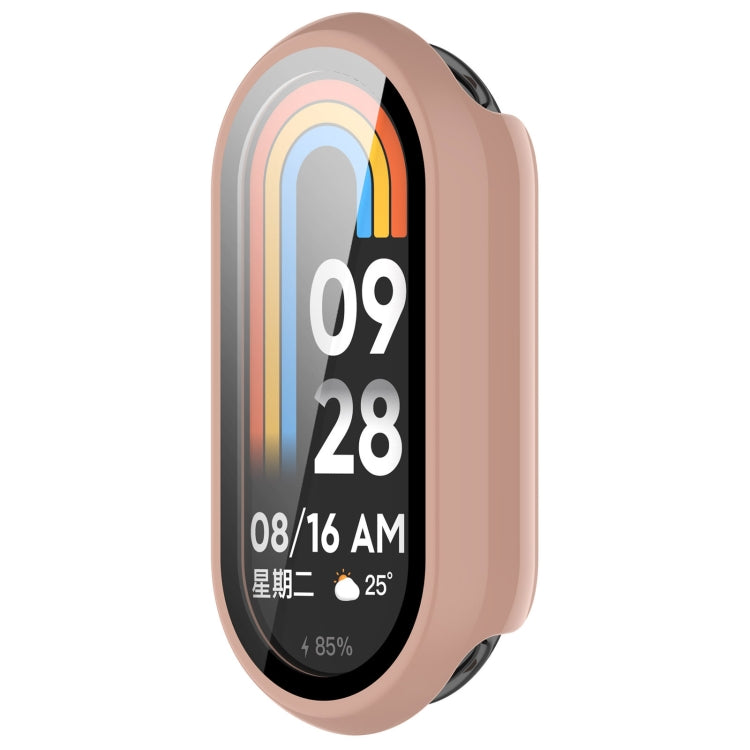 For Xiaomi Smart Band 9 NFC PC + Tempered Film Integrated Smooth Surface Watch Protective Case