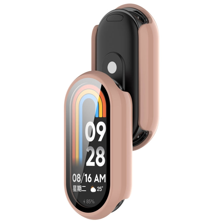 For Xiaomi Smart Band 9 NFC PC + Tempered Film Integrated Smooth Surface Watch Protective Case