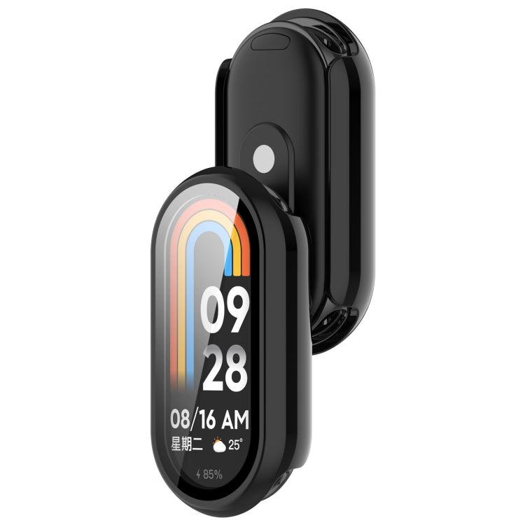 For Xiaomi Smart Band 9 PC + Tempered Film Integrated Smooth Surface Watch Protective Case