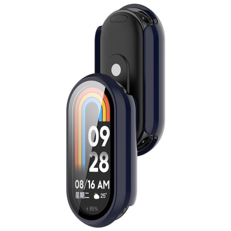 For Xiaomi Smart Band 9 PC + Tempered Film Integrated Smooth Surface Watch Protective Case