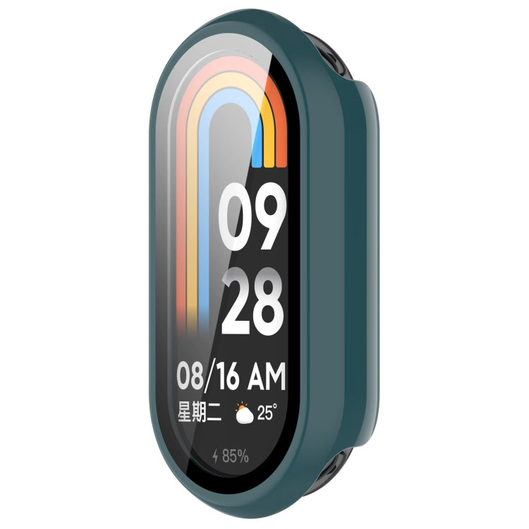 For Xiaomi Smart Band 9 PC + Tempered Film Integrated Smooth Surface Watch Protective Case