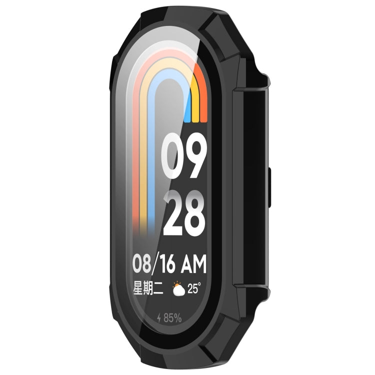For Xiaomi Smart Band 9 PC + Tempered Film Integrated Armour Surface Watch Protective Case