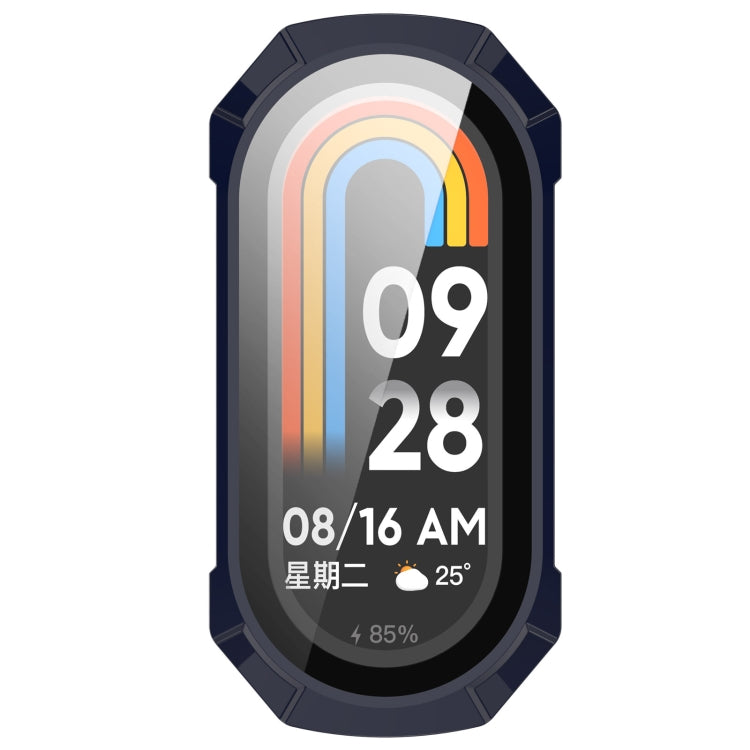 For Xiaomi Smart Band 9 PC + Tempered Film Integrated Armour Surface Watch Protective Case